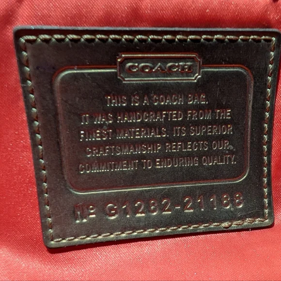 Coach Signature Canvas Tote Bag - Multicolor In Excellent Condition - Picture 12 of 13